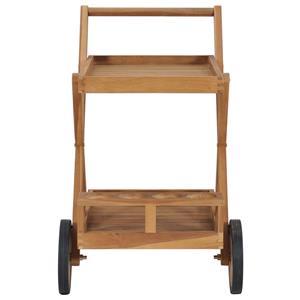 VIDAXL Teewagen Massivholz Teak