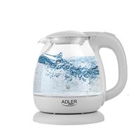 Adler Wasserkocher Adler AD1283G elektronischer Wasserkocher aus Glas, 1l