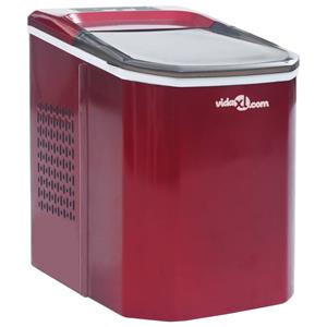 vidaXL IJsblokjesmachine 1,4 L 15 kg/24 u rood