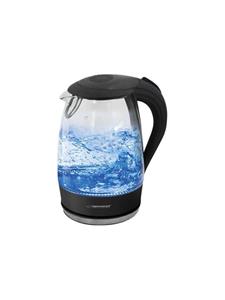 Esperanza Salto Angel Glas Wasserkocher mit LED-Licht 1,7 L 2200W Schwarz EKK011K