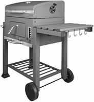Fire Beam Houtskool barbecue Montreal Staal 115x108x56cm