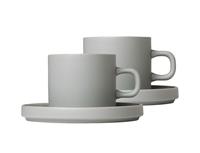 Blomus Kaffeetassen Pilare Mirage Grey - 2 Stück