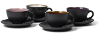 Bitz Untertasse Gastro black / light, Set 4-tlg.
