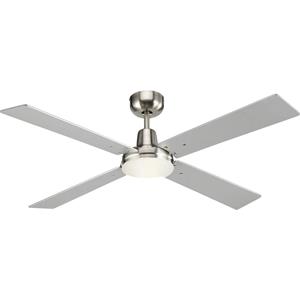 lucciair Quest Deckenventilator (Ø x H) 122cm x 40cm Gehäusefarbe: Silber