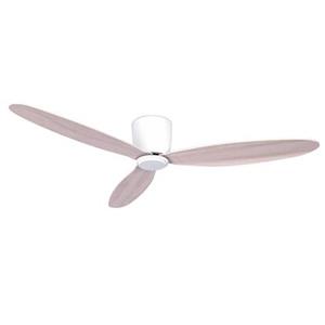 lucciair Radar Deckenventilator (Ø x H) 132cm x 19.5cm Flügelfarbe: Braun Gehäusefarbe: Weiß