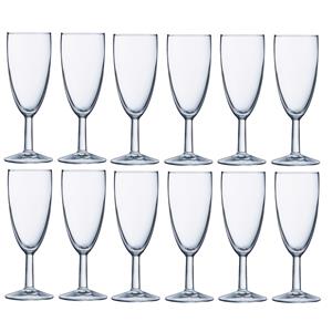 Arcoroc Set van 12x stuks champagneglazen transparant 150 ml - Champagneglazen