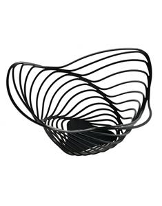 alessi Obstkorb 16 schwarz Trinity