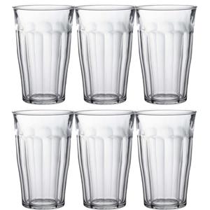 Duralex 6x Longdrinkglazen 500 ml - 50 cl - Longdrink glazen - Water/sap/koffie/thee glazen - Longdrink glazen van glas