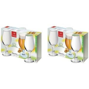 6x Speciaalbier glazen - 375 ml - tulpvormige bierglazen