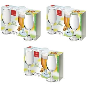 9x Speciaalbier glazen - 375 ml - tulpvormige bierglazen