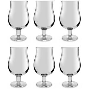 Royal Leerdam 6x Speciaal bierglazen/tulpglazen transparant 400 ml Mainz - Bierglas