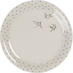 Clayre & Eef KLEIN BORD | Ø 20 CM | CREME | KERAMIEK | ROND |  | SWSDP