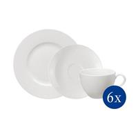 vivo Villeroy & Boch Group Koffieservies Basic White (set, 18-delig)