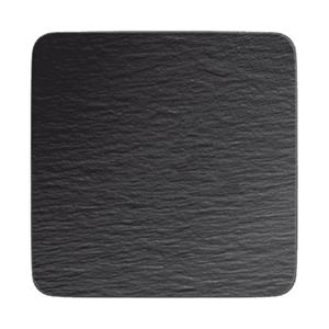 Villeroy & Boch Servierplatte Manufacture Rock Schwarz 32,5 x 32,5 cm