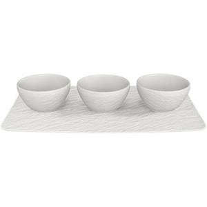 Villeroy & Boch Dipschaaltje Set 4dlg Manufacture Rock blanc