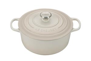 Le Creuset Bräter Signature Rund Gusseisen Meringue 26cm