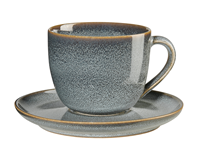 ASA Selection Kaffeetasse & Untertasse Saisons Denim 230 ml