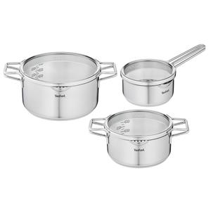 Tefal Topf-Set »Tefal H852S3 Nordica«, Edelstahl, (6-tlg), Induktion