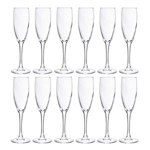 Cosy & Trendy 12x Champagneglazen/flutes 190 ml - 19 cl - Champagne glazen - Champagne drinken - Champagneglazen van glas
