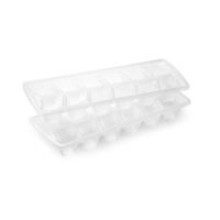 Forte Plastics 2x IJsblokjes/ijsklontjes vormen transparant - 12 stuks - IJsblokjes/ijsklontjes makers