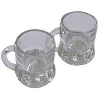 36x Shotglas/borrelglas bierpul glaasjes/glazen met handvat van 2cl - Party glazen