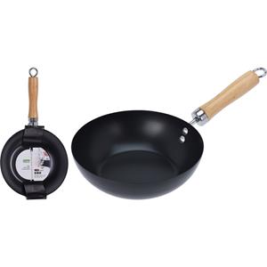 Eigen merk Wok Ø20cm non stick zwart