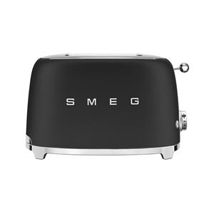 Smeg Broodrooster 2x2 TSF01BLMEU, mat zwart