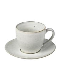 Broste Copenhagen Nordic Sand NORDIC SAND Tasse mit Untertasse 0,15 l (beige)