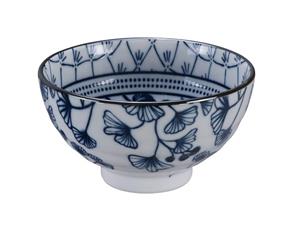 Tokyo Design Studio Blauw/Witte Kom Ivy - Flora Japonica - 12 x 6.3cm 300ml