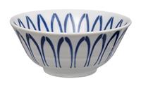 Tokyo Design Studio Blauw/Witte Kom - Mixed bowls - 15 x 7cm 500ml