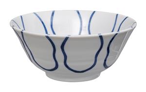 Tokyo Design Studio Blauw/Witte Kom - Mixed bowls - 15 x 7cm 500ml