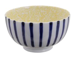 Tokyo Design Studio Blauw/Gele Kom - Mixed Bowls - 13.2 x 7.4cm 500ml