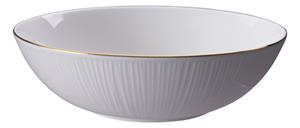 Tokyo Design Studio Wit/Goude Kom Lijnen - Nippon White - 21 x 6.3cm 1100ml