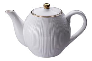 Tokyo Design Studio Wit/Goude Theepot Lijnen - Nippon White - 24 x 16.5cm 1300ml