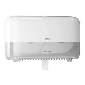 Toiletpapier dispenser T7 Twin Coreless Mid-size Plastic Wit