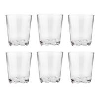 STELTON A/S Stelton Trinkglas Glacier 6er-Set, Wasserglas, Gläser Set, Glas, Transparent, 250 ml, 640