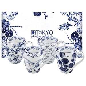 Tokyo Design Studio Flora Japonica mok 38 cl set van 4