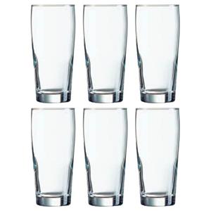 Arcoroc 24x Stuks fluitjes bierglazen 330 ml - Bierglazen - Bierfluitjes - Glazen voor bier