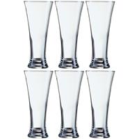 Arcoroc 6x Stuks pilsner bierglazen voor witbier/rosebier 330 ml - Bierglazen - Pilsnerglas