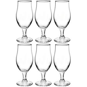 Bormioli Rocco 6x Stuks luxe bierglazen speciaalbier 520 ml - Bierglazen - Glazen voor speciaalbier