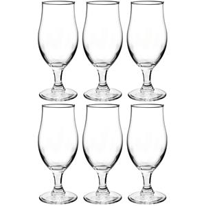 Bormioli Rocco 6x Stuks luxe bierglazen speciaalbier 520 ml - Bierglazen - Glazen voor speciaalbier