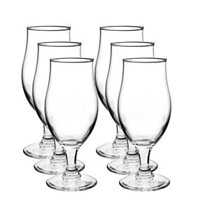 Bormioli Rocco 6x Speciaal bierglazen/tulpglazen transparant 375 ml Executive - Bierglas