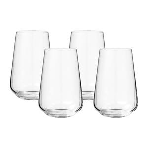 Xenos Waterglas kristal - set van 4 - 380 ml