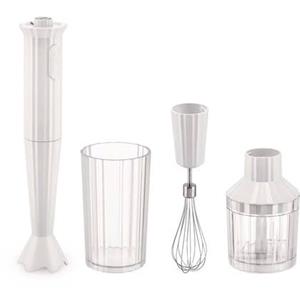 Alessi Stabmixer Plissé Weiß - Komplett