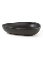 LIND DNA STONEWARE Curve Stoneware Suppenteller black (schwarz)