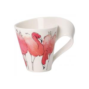 Beker met oor (geschenkverpakking) NewWave Caffè Rode flamingo