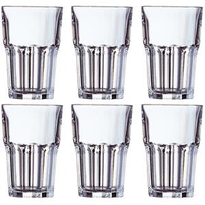 Arcoroc 6x Stuks waterglazen/sapglazen 350 ml - Granity - Bar/cafe benodigdheden - Drinkglazen - Water/fris/sapglas