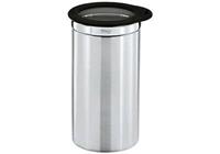 Rösle Storage canister 1.5 litres 10 x 20 cm Steel/Clear/Black