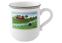 Villeroy & Boch Becher 300 ml Fischer rund mit Henkel Design Naif