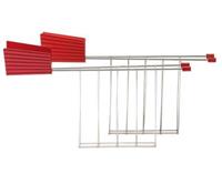 alessi Toaster 2 Zangen rot Plisse